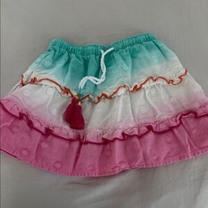 Hatley Colorful Tiered Skirt with Tassels 4T